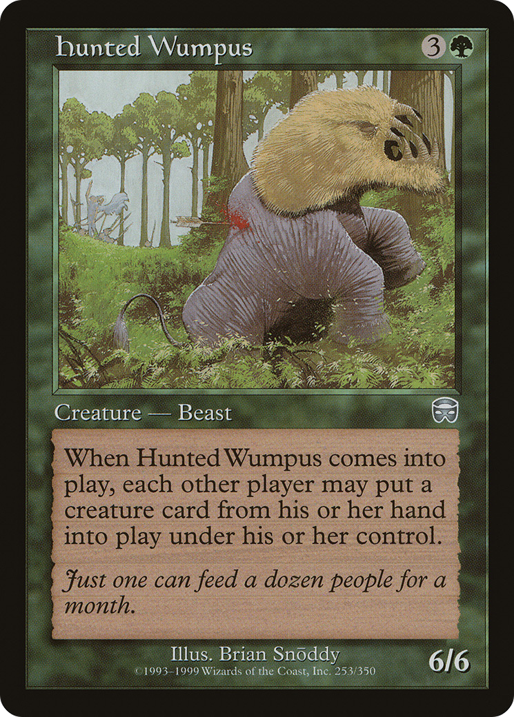 Hunted Wumpus (MMQ-253)  - Mercadian Masques