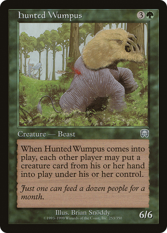 Hunted Wumpus (MMQ-253)  Foil - Mercadian Masques