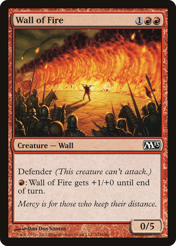 Wall of Fire (M13-156)  - Magic 2013