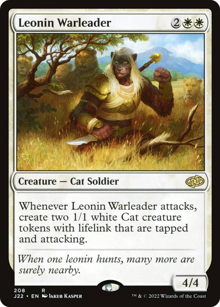 Leonin Warleader (J22-208)  - Jumpstart 2022