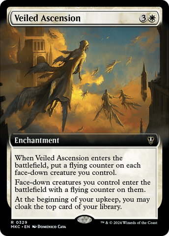 Veiled Ascension (Extended Art) (MKC-329)  - Murders at Karlov Manor Commander: (Extended Art)