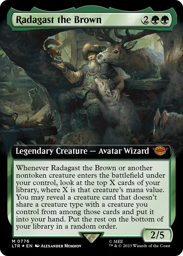Radagast the Brown (Extended Art) (Surge Foil) (LTR-776)  Foil - The Lord of the Rings: Tales of Middle-earth