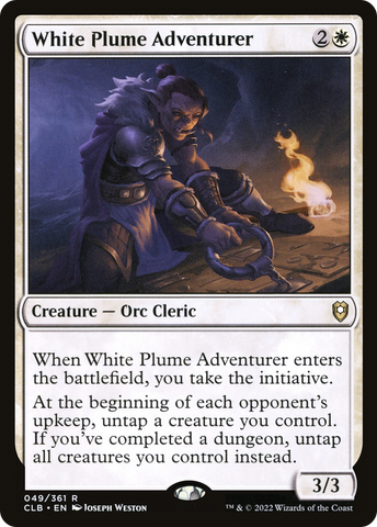 White Plume Adventurer (CLB-049)  - Commander Legends: Battle for Baldur's Gate