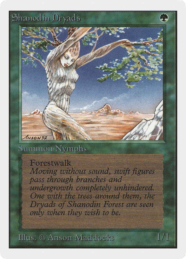 Shanodin Dryads (2ED-)  - Unlimited Edition