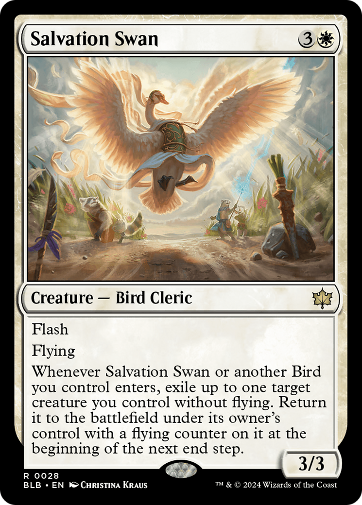 Salvation Swan (BLB-028) - Bloomburrow Foil
