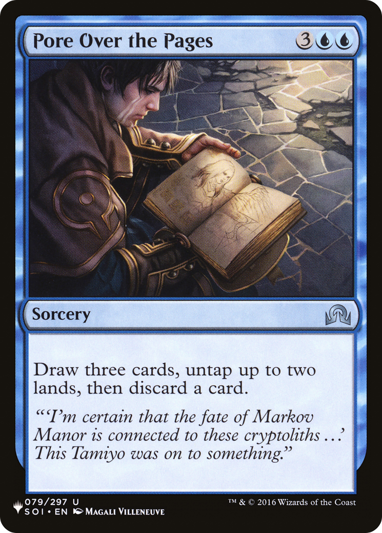 Pore Over the Pages (LIST-SOI-79)  - The List