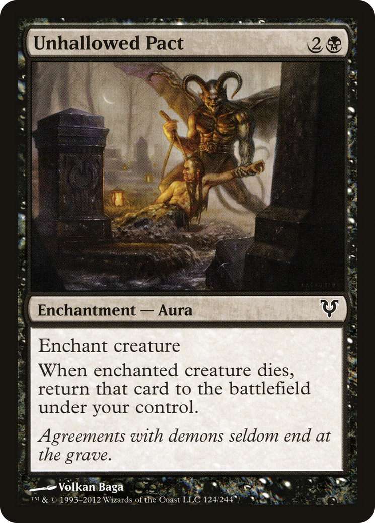 Unhallowed Pact (AVR-124)  Foil - Avacyn Restored