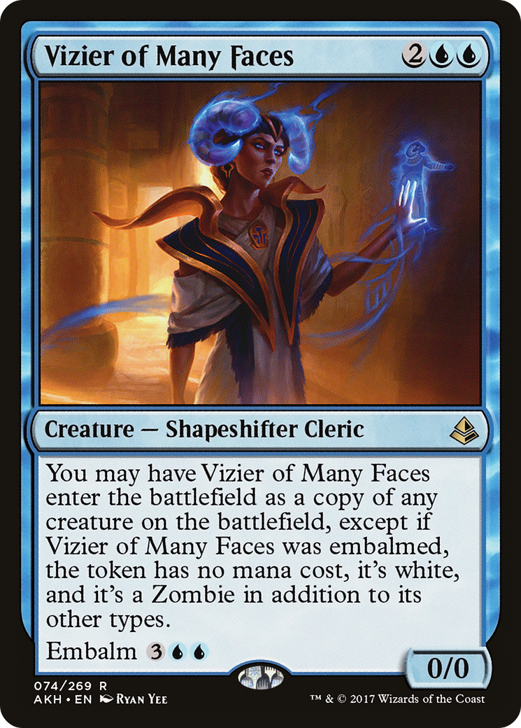 Vizier of Many Faces (AKH-074)  Foil - Amonkhet