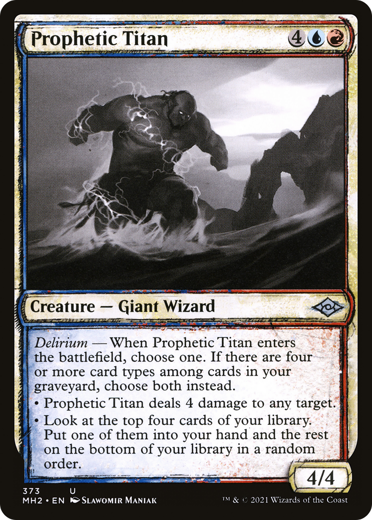 Prophetic Titan (Showcase) (MH2-373)  Foil - Modern Horizons 2: (Showcase)