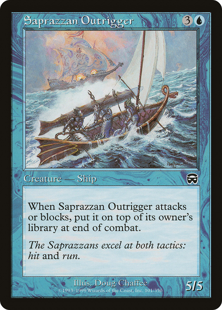 Saprazzan Outrigger (MMQ-101)  Foil - Mercadian Masques
