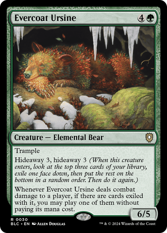 Evercoat Ursine (BLC-030)  - Bloomburrow Commander