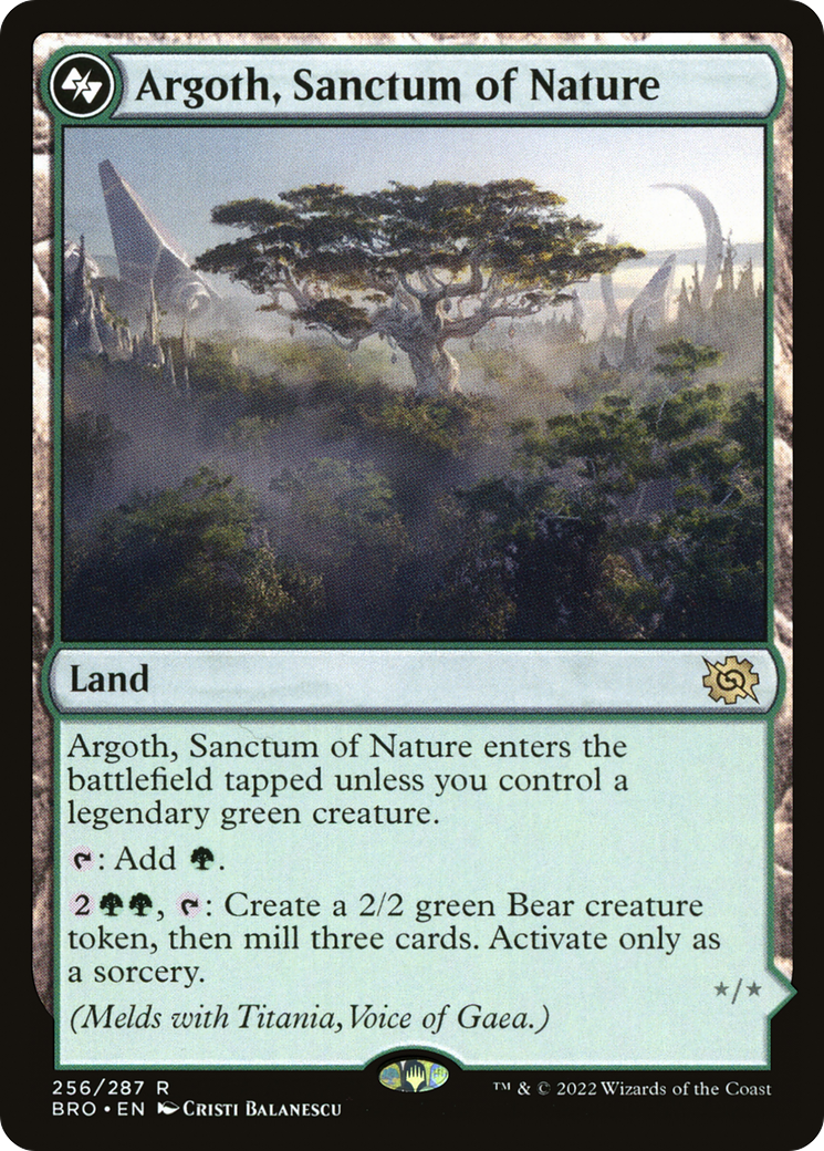 Argoth, Sanctum of Nature (BRO-256)  Foil - The Brothers' War