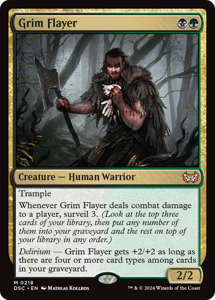 Grim Flayer (DSC-218)  - Duskmourn: House of Horror Commander