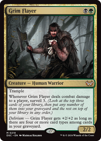 Grim Flayer (DSC-218)  - Duskmourn: House of Horror Commander