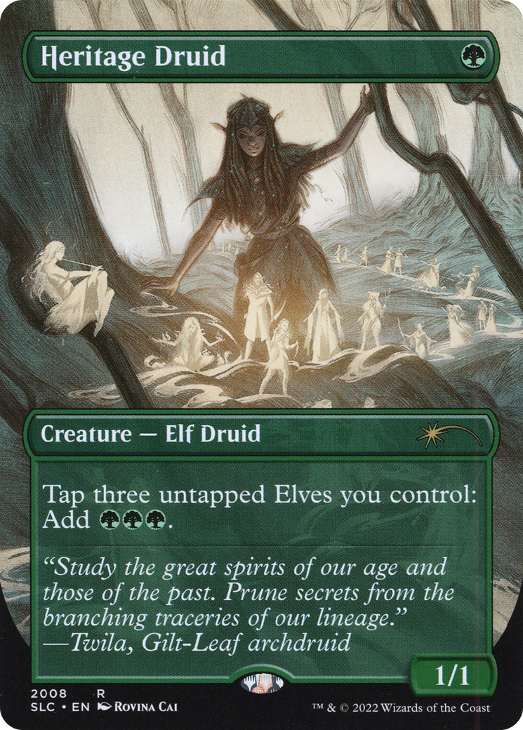 Heritage Druid (SLC-2008)  Foil - Secret Lair Countdown Kit (Borderless)
