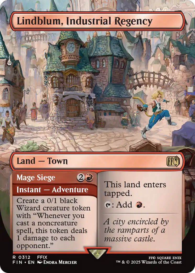Lindblum, Industrial Regency (Borderless) (FIN-312)  Foil - FINAL FANTASY