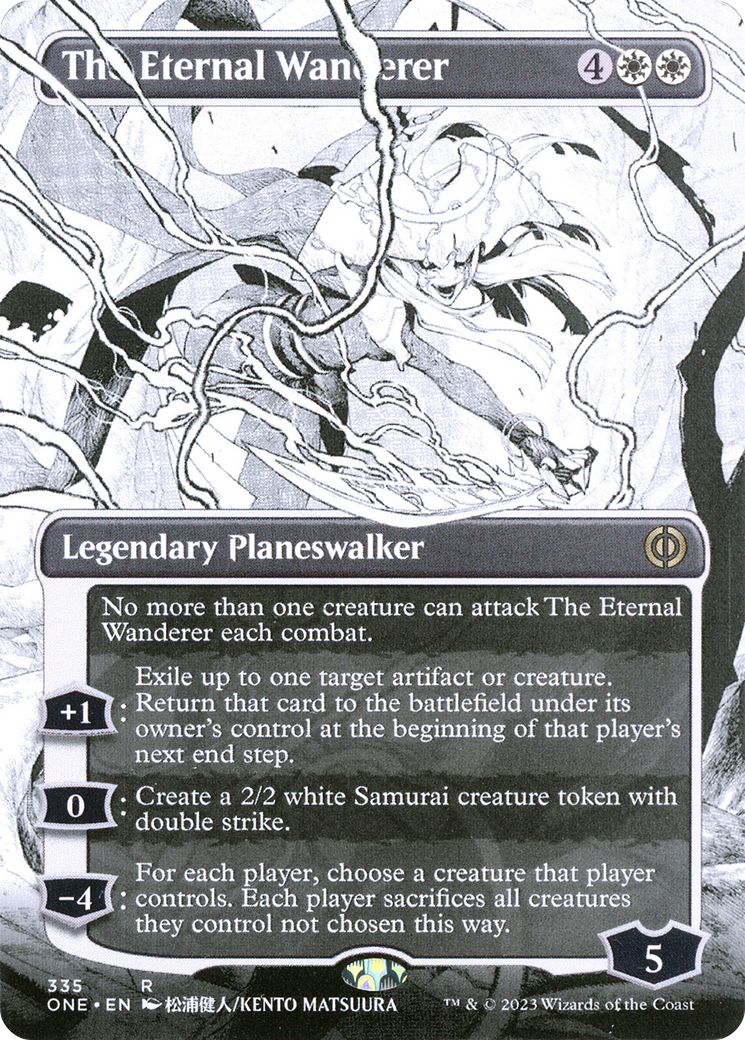 The Eternal Wanderer (Borderless) (ONE-335)  - Phyrexia: All Will Be One: (Showcase)