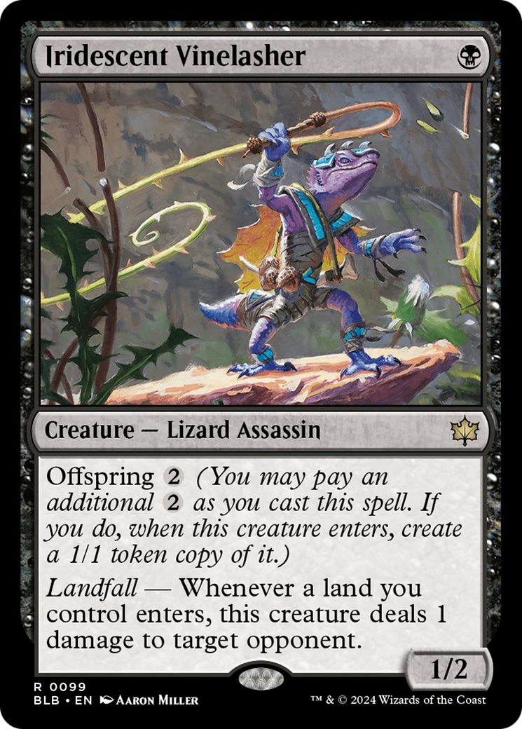 Iridescent Vinelasher (BLB-099)  Foil - Bloomburrow