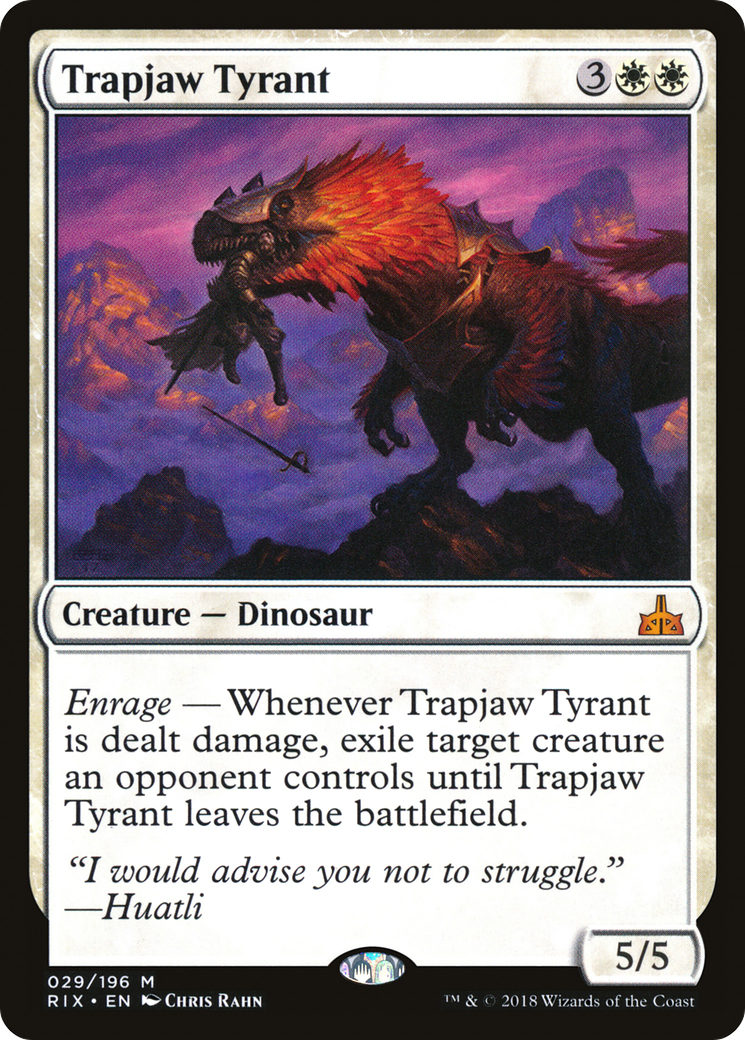 Trapjaw Tyrant (RIX-029)  - Rivals of Ixalan