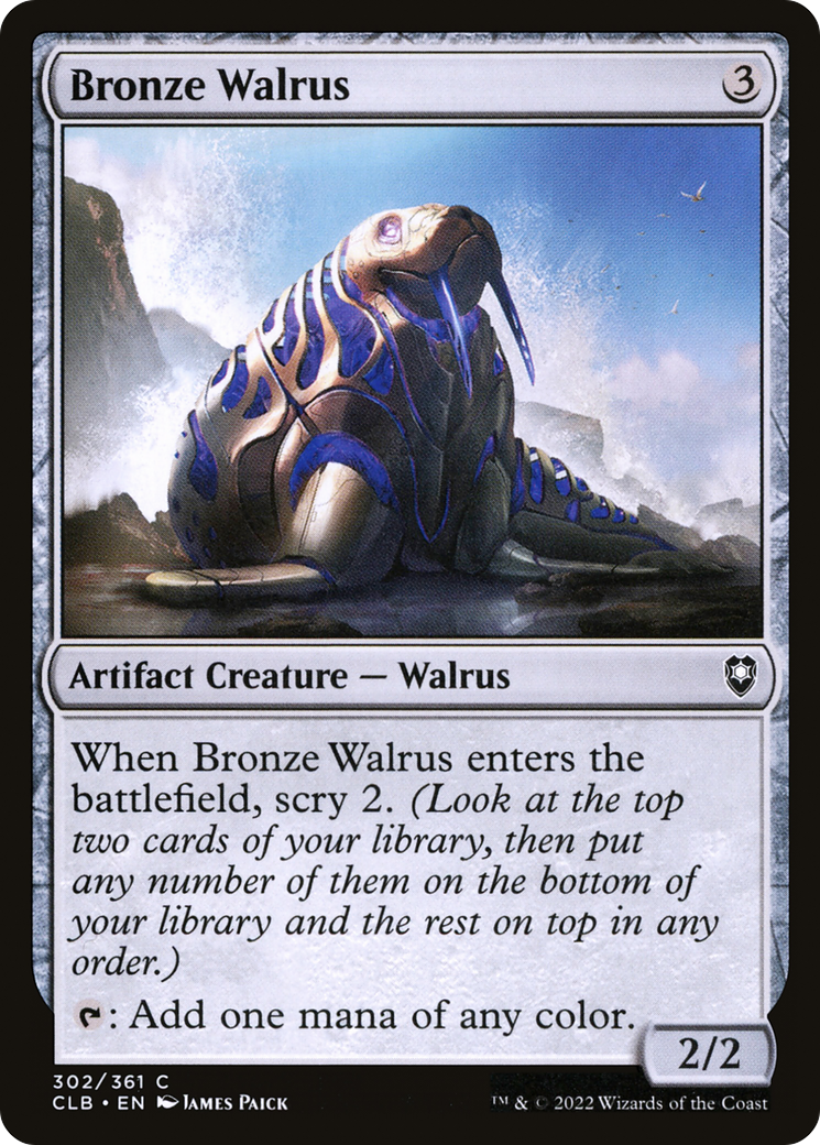 Bronze Walrus (CLB-302)  - Commander Legends: Battle for Baldur's Gate
