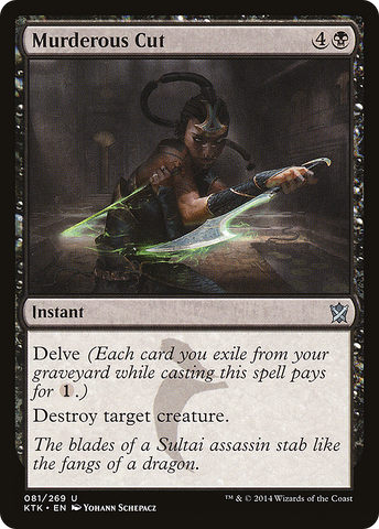 Murderous Cut (KTK-081)  Foil - Khans of Tarkir