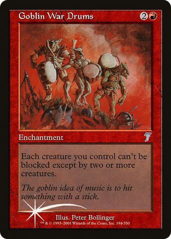 Goblin War Drums (7ED-194★) - Seventh Edition Foil