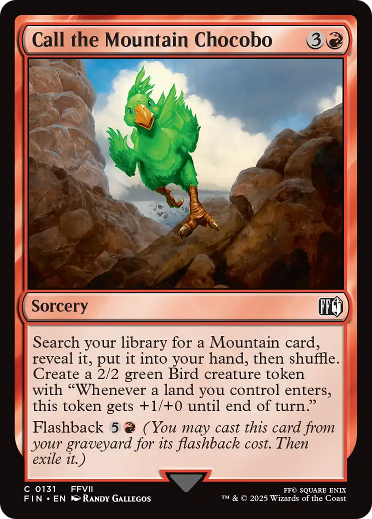 Call the Mountain Chocobo (FIN-131)  Foil - FINAL FANTASY
