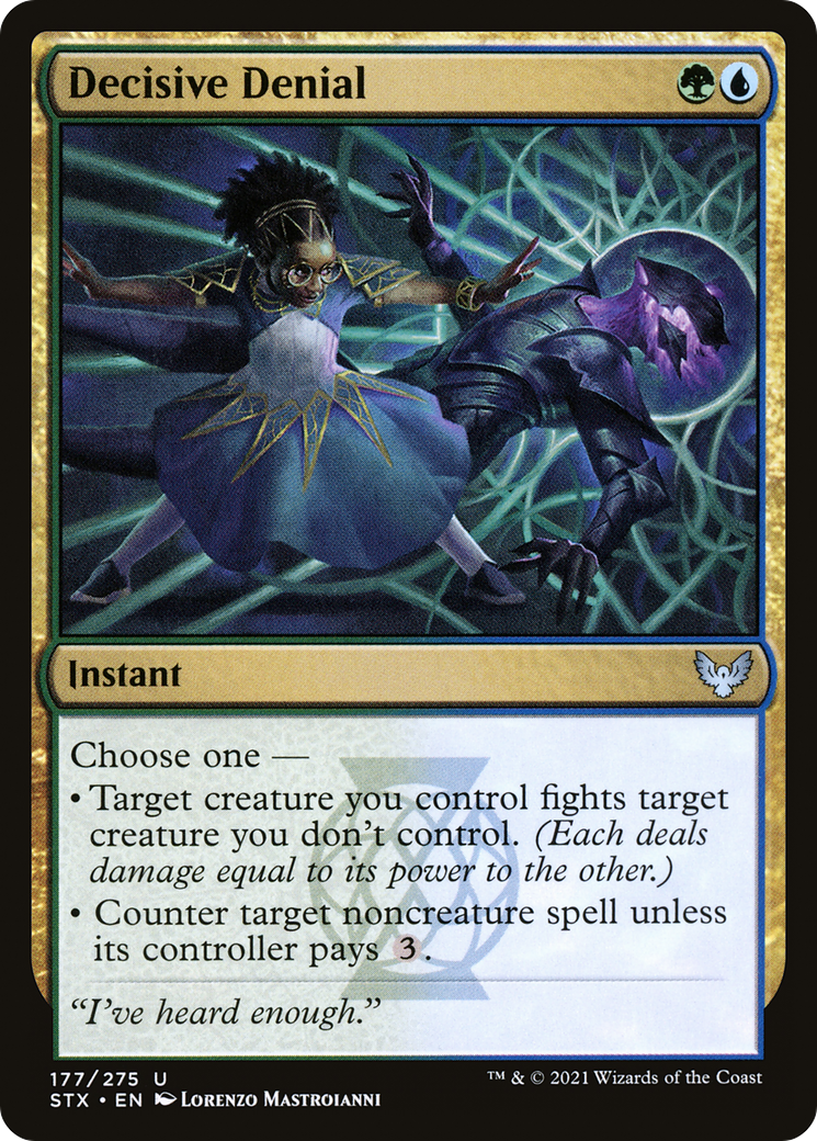 Decisive Denial (STX-177)  - Strixhaven: School of Mages