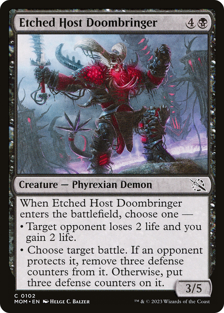 Etched Host Doombringer (MOM-102)  Foil - March of the Machine