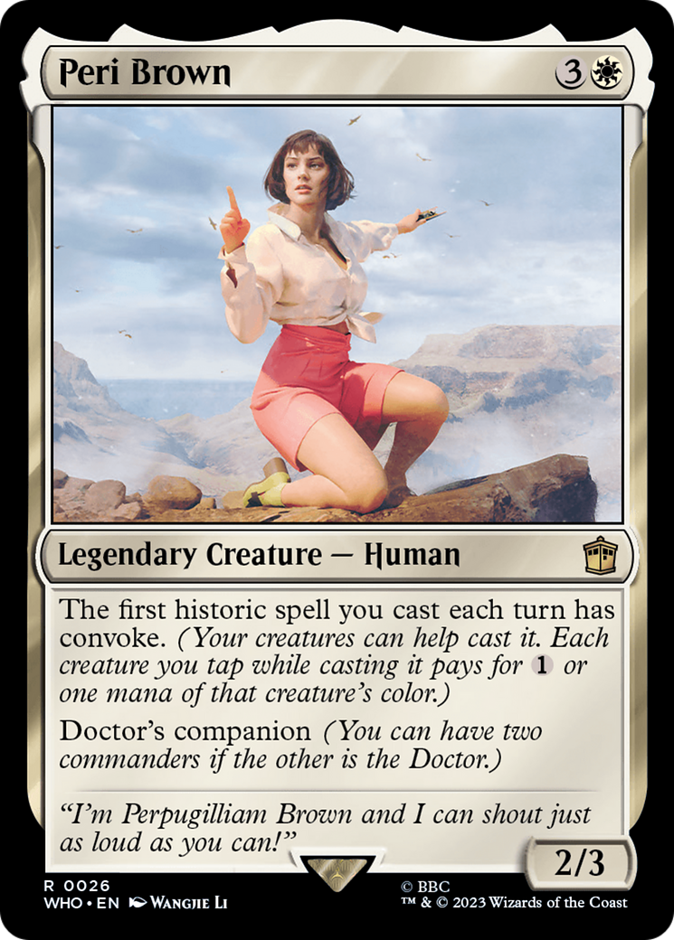 Peri Brown (WHO-026)  Foil - Doctor Who