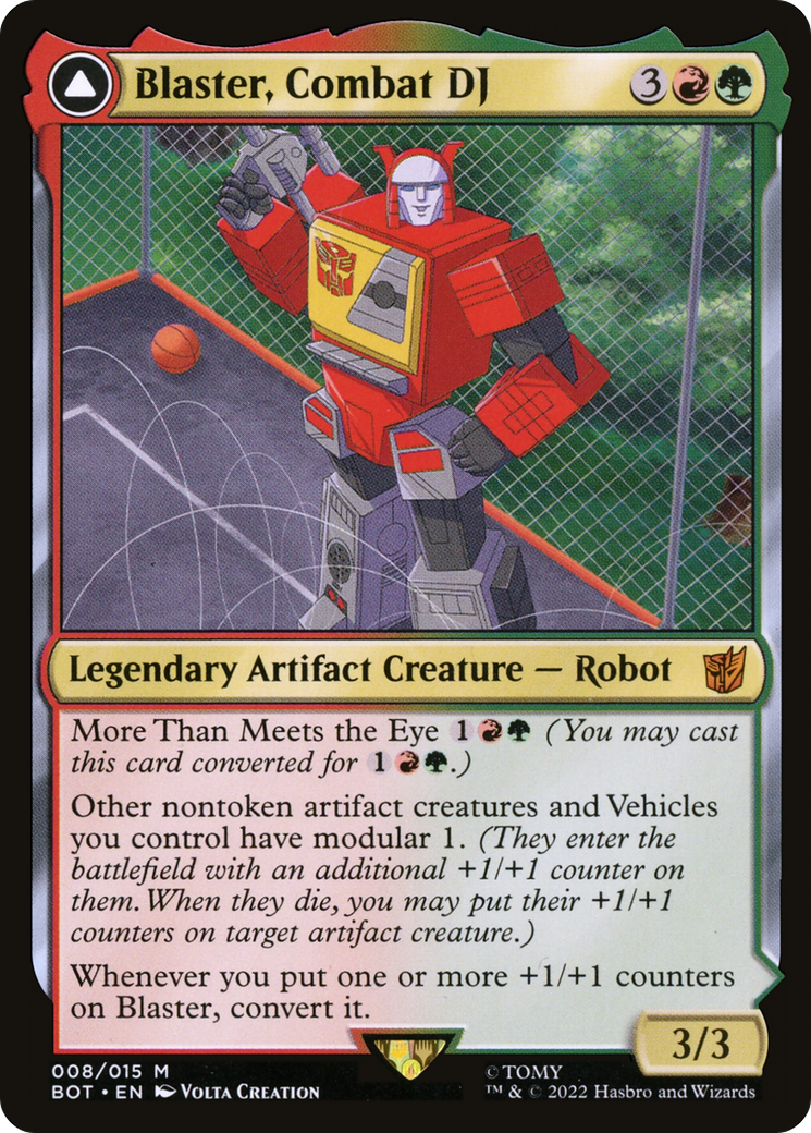 Blaster, Combat DJ (BOT-008)  - Transformers: (convertdfc)
