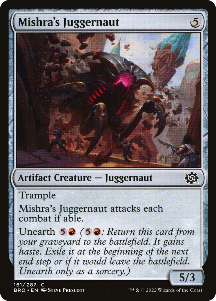 Mishra's Juggernaut (BRO-161)  Foil - The Brothers' War