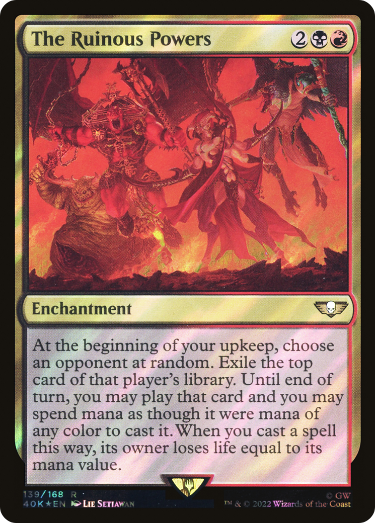 The Ruinous Powers (Surge Foil) (40K-139)  Foil - Warhammer 40,000 Commander