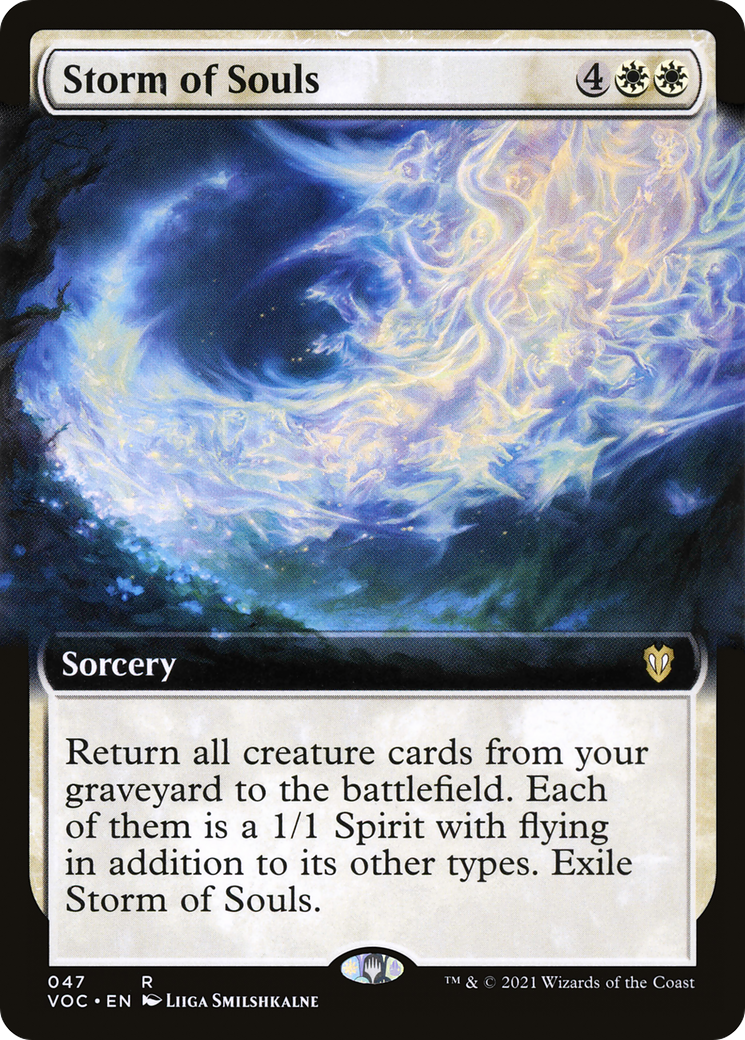 Storm of Souls (Extended Art) (VOC-047)  - Crimson Vow Commander: (Extended Art)