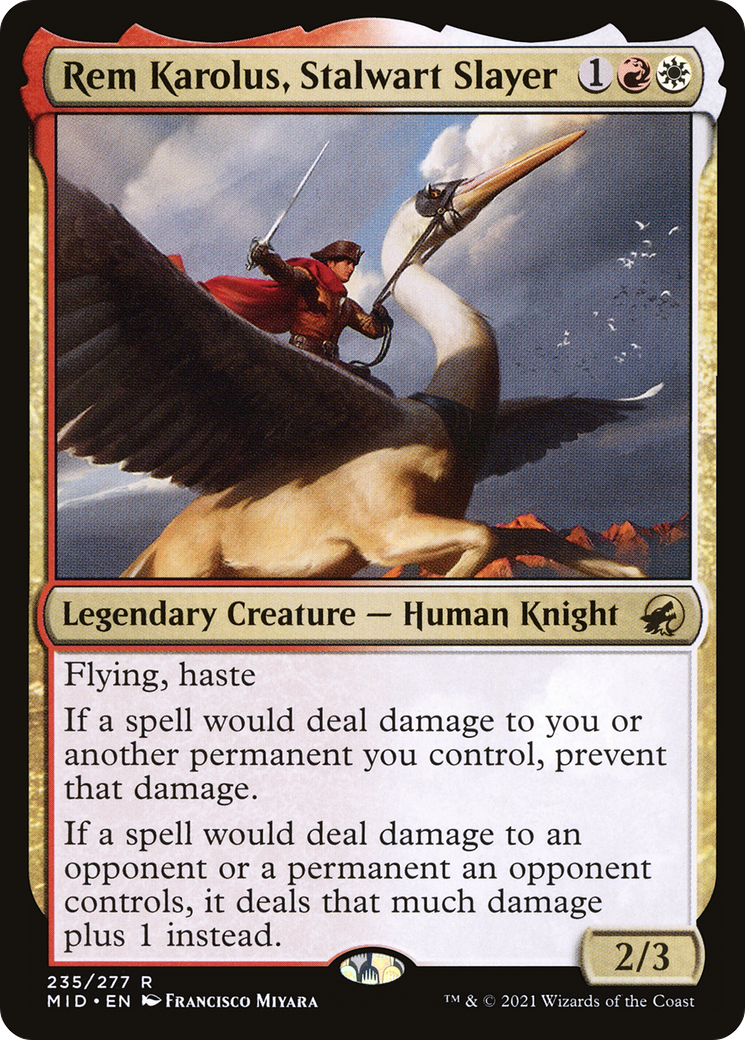 Rem Karolus, Stalwart Slayer (MID-235)  - Innistrad: Midnight Hunt