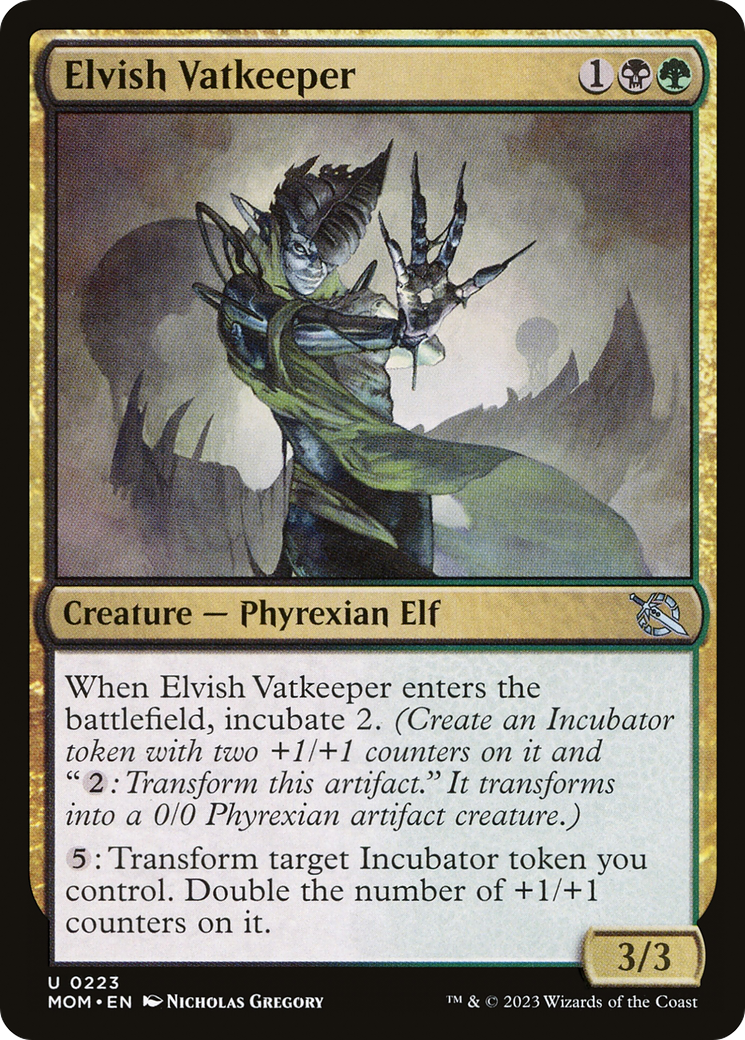 Elvish Vatkeeper (MOM-223)  - March of the Machine