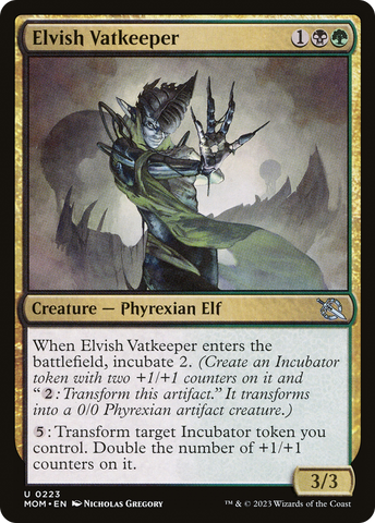 Elvish Vatkeeper (MOM-223)  - March of the Machine
