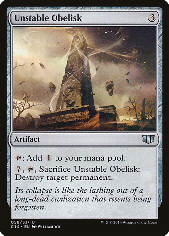 Unstable Obelisk (C14-058)  - Commander 2014