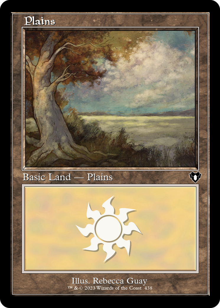 Plains (438) (Retro Frame) (CMM-438)  Foil - Commander Masters