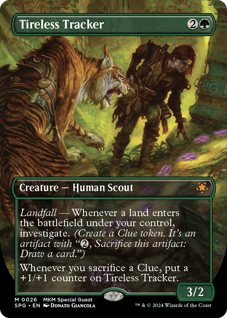 Tireless Tracker (Borderless) (SPG-026)  Foil - Special Guests