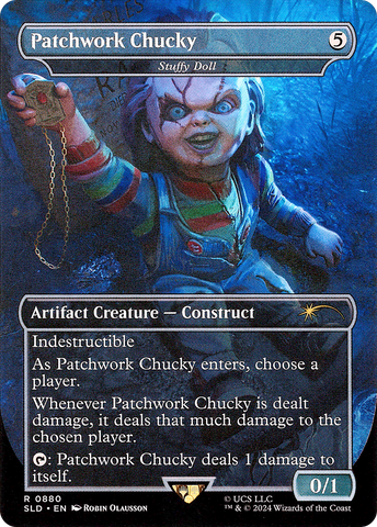Patchwork Chucky - Stuffy Doll (SLD-880)  Foil - Secret Lair Drop / Patchwork Chucky (Borderless)