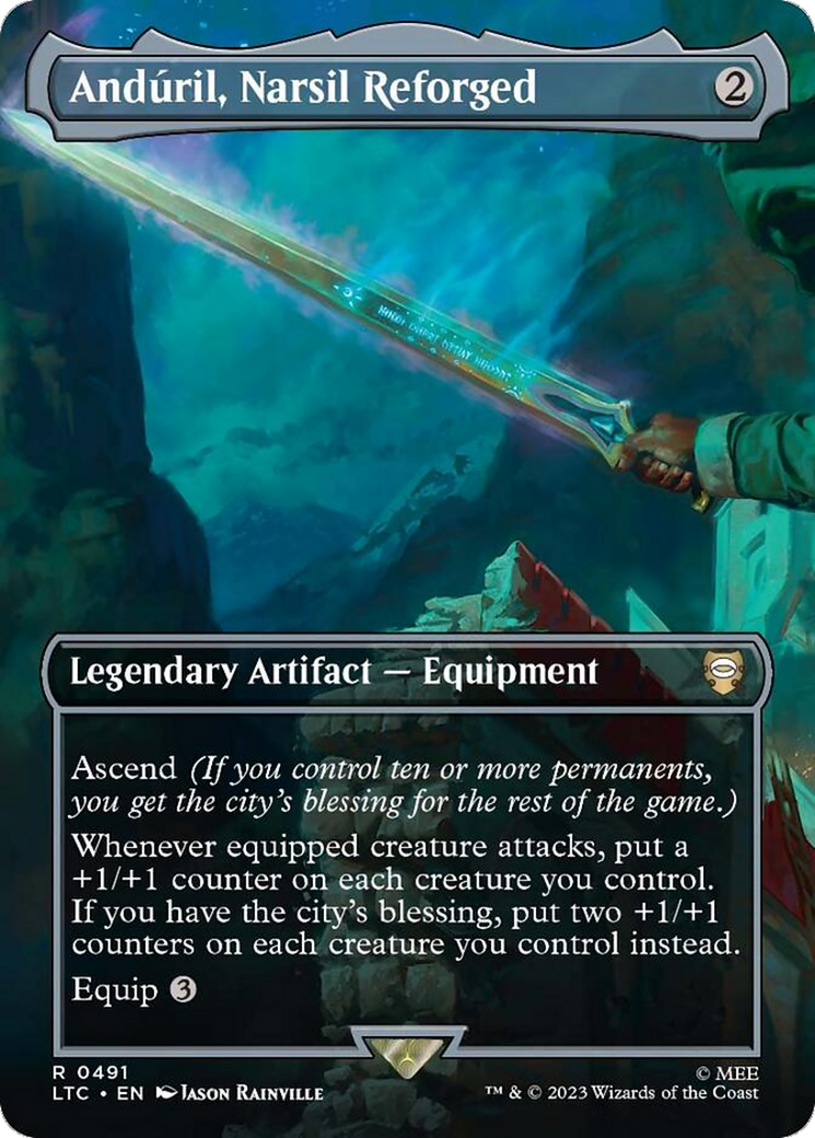 Anduril, Narsil Reforged (Borderless) (LTC-491)  - Tales of Middle-earth Commander