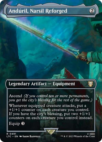 Anduril, Narsil Reforged (Borderless) (LTC-491)  - Tales of Middle-earth Commander