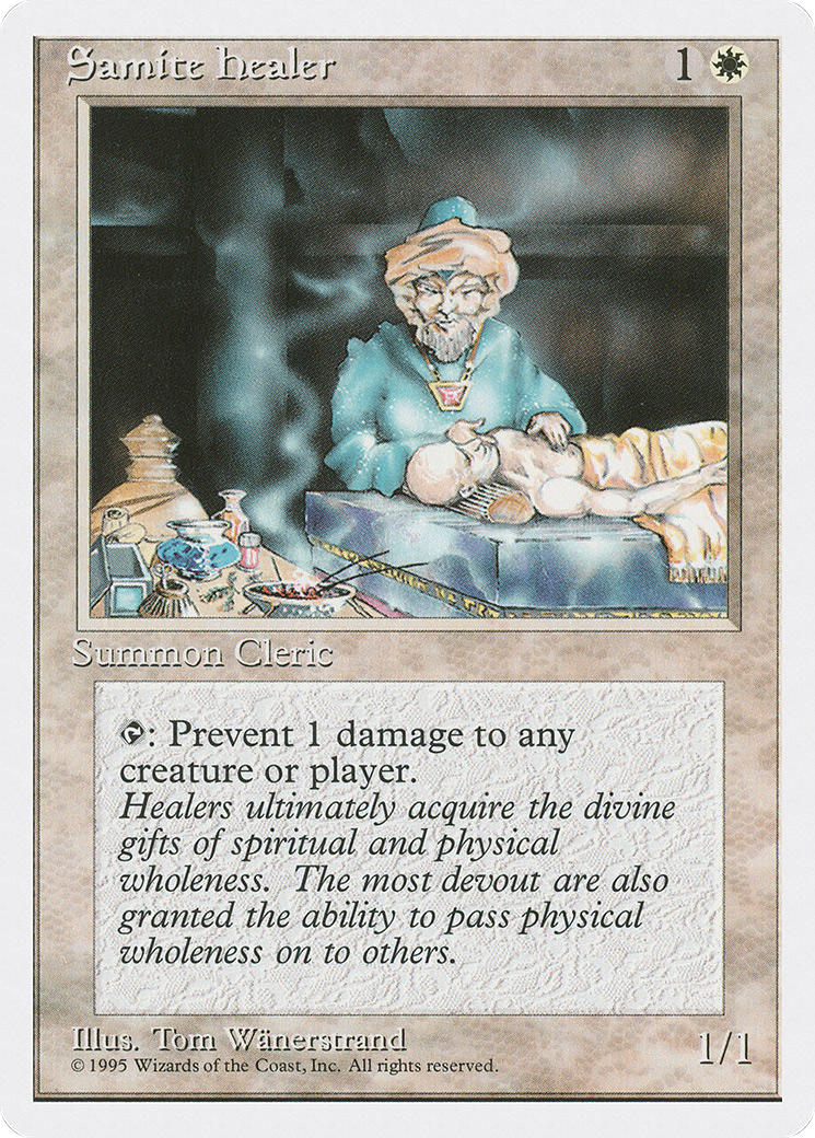 Samite Healer (4ED-)  - Fourth Edition