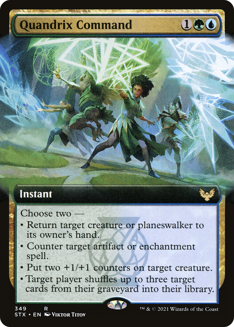 Quandrix Command (Extended Art) (STX-349)  - Strixhaven: School of Mages: (Extended Art)