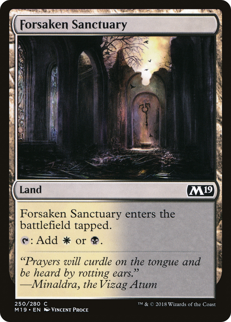 Forsaken Sanctuary (M19-250)  - Core Set 2019