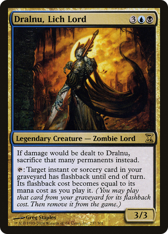 Dralnu, Lich Lord (TSP-237)  Foil - Time Spiral