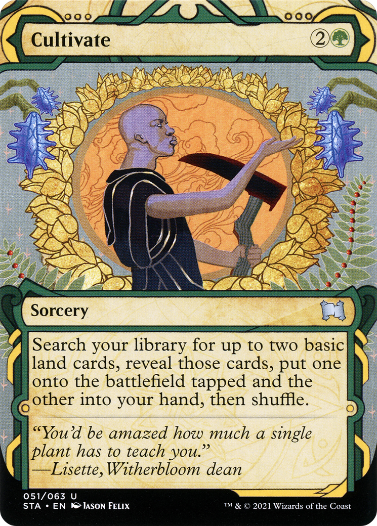 Cultivate (STA-051)  Foil - Strixhaven Mystical Archive: (Showcase) (Borderless)