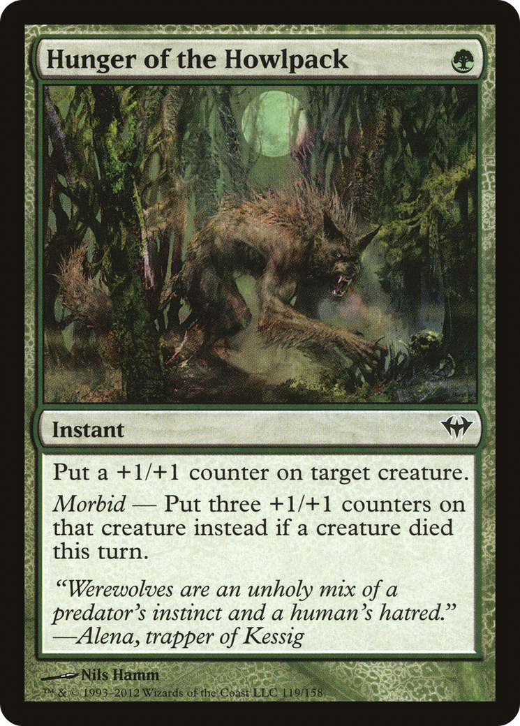Hunger of the Howlpack (DKA-119)  Foil - Dark Ascension