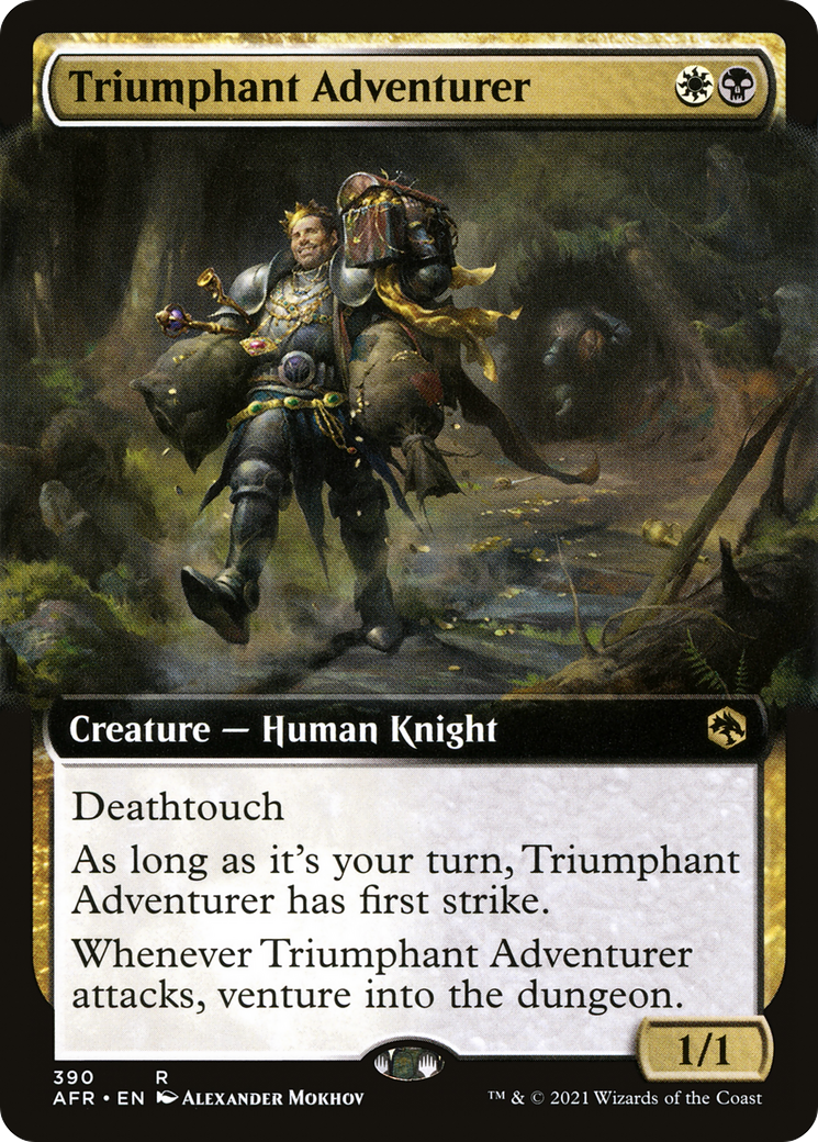 Triumphant Adventurer (Extended Art) (AFR-390)  - Adventures in the Forgotten Realms: (Extended Art)